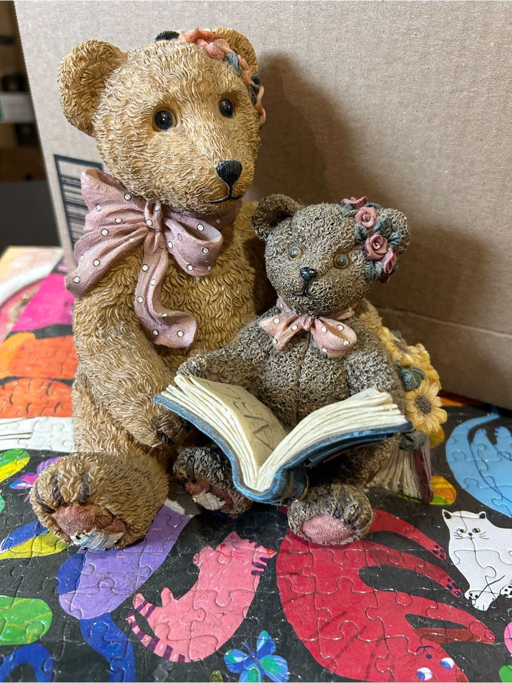 Cherison Two Teddies Figurine